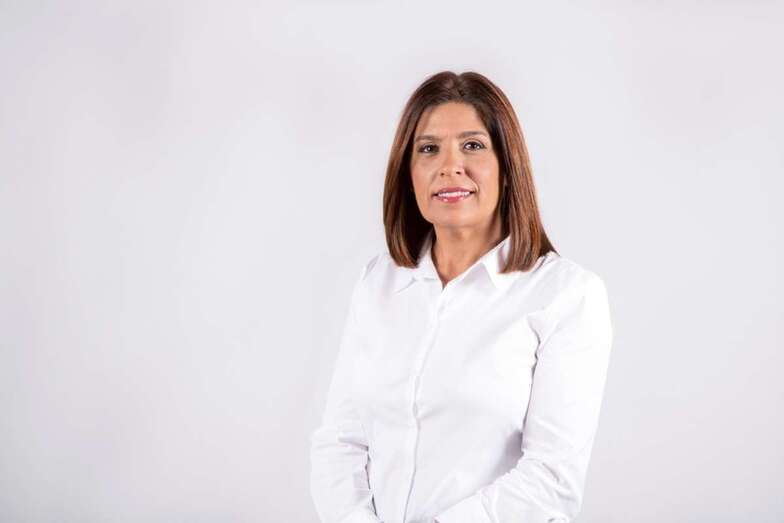 Carmen Hernández, en la imagen usada durante la campaña (Foto TA)